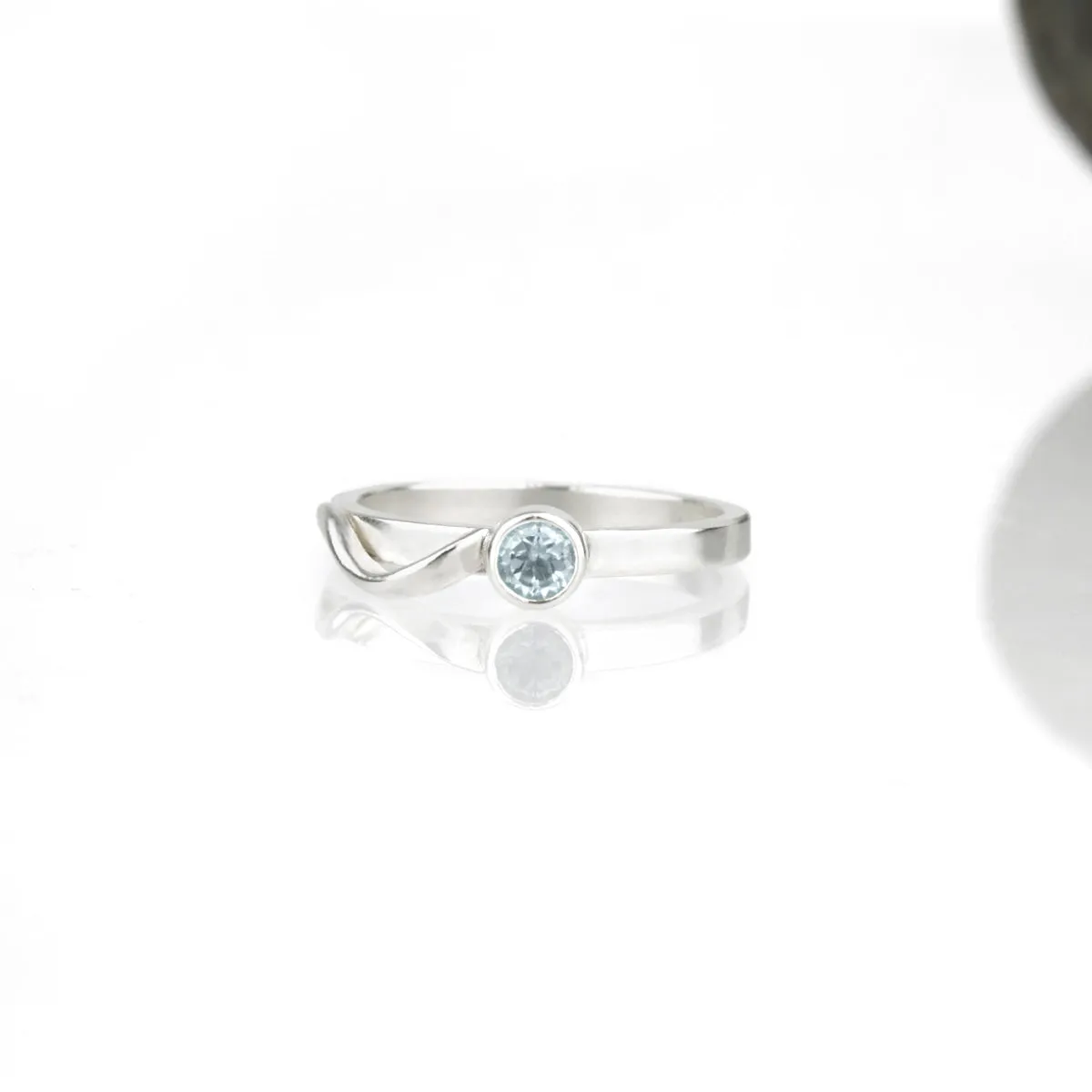 Cascade Ring with Sky Blue Topaz