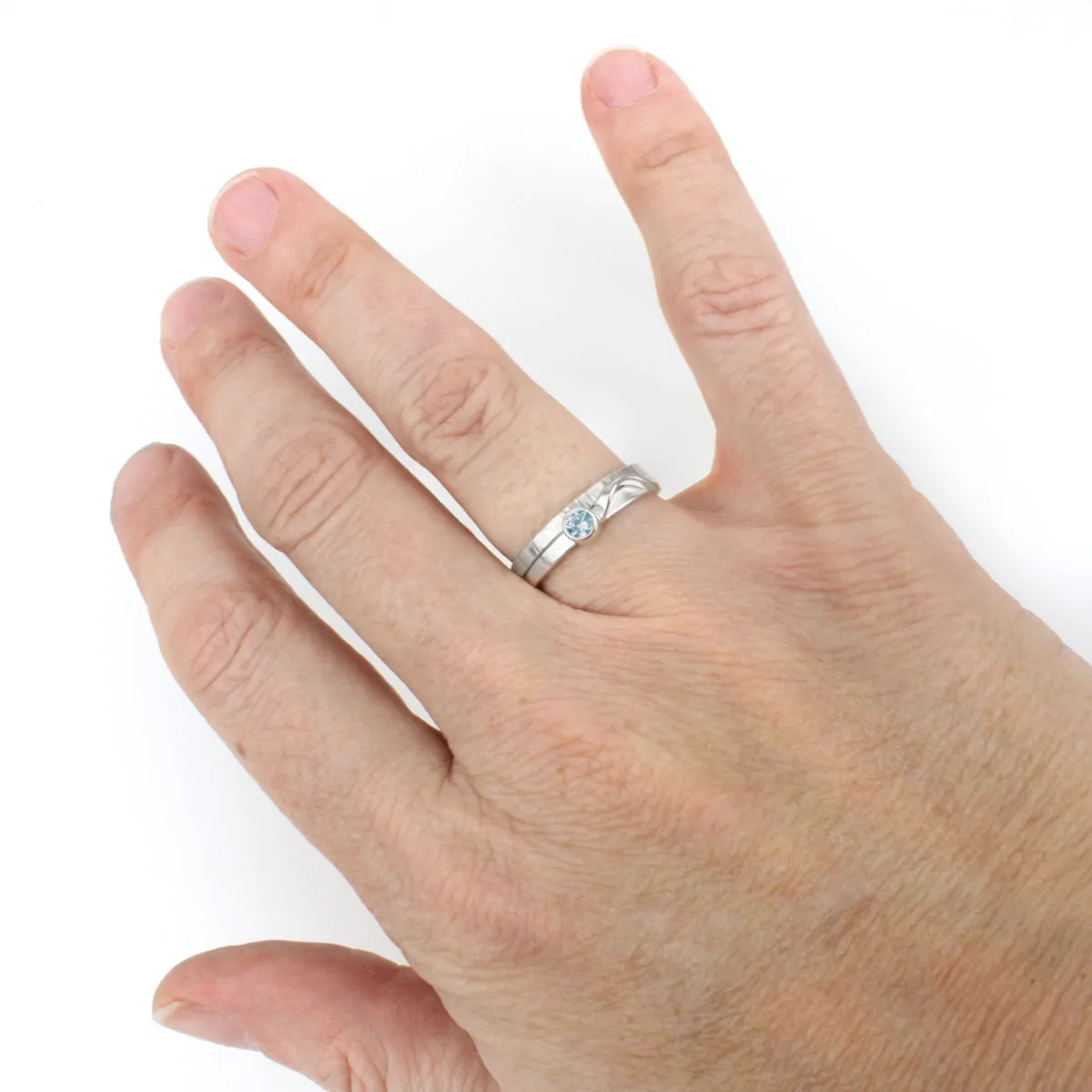 Cascade Ring with Sky Blue Topaz