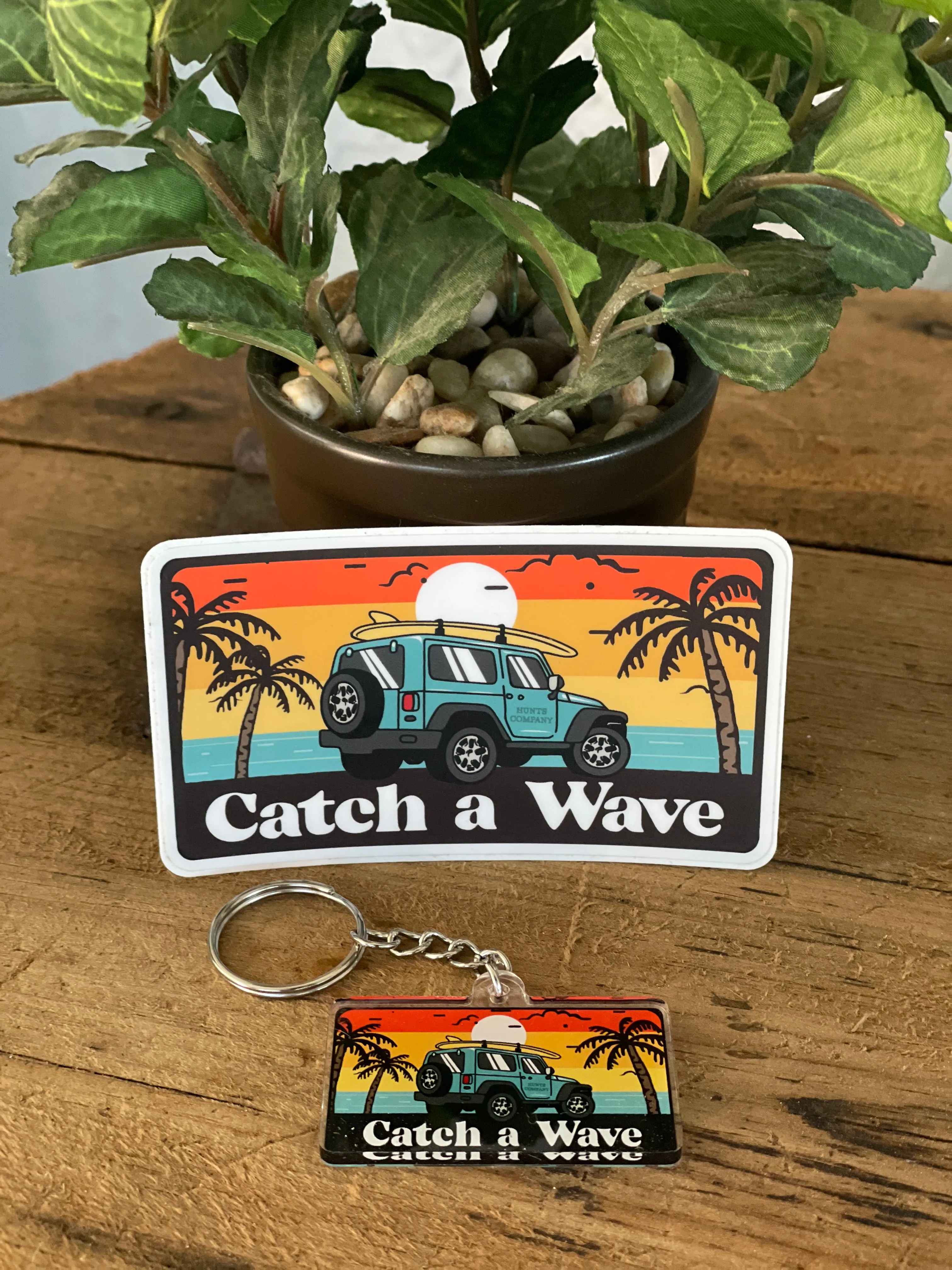 Catch a Wave Acrylic Keychain