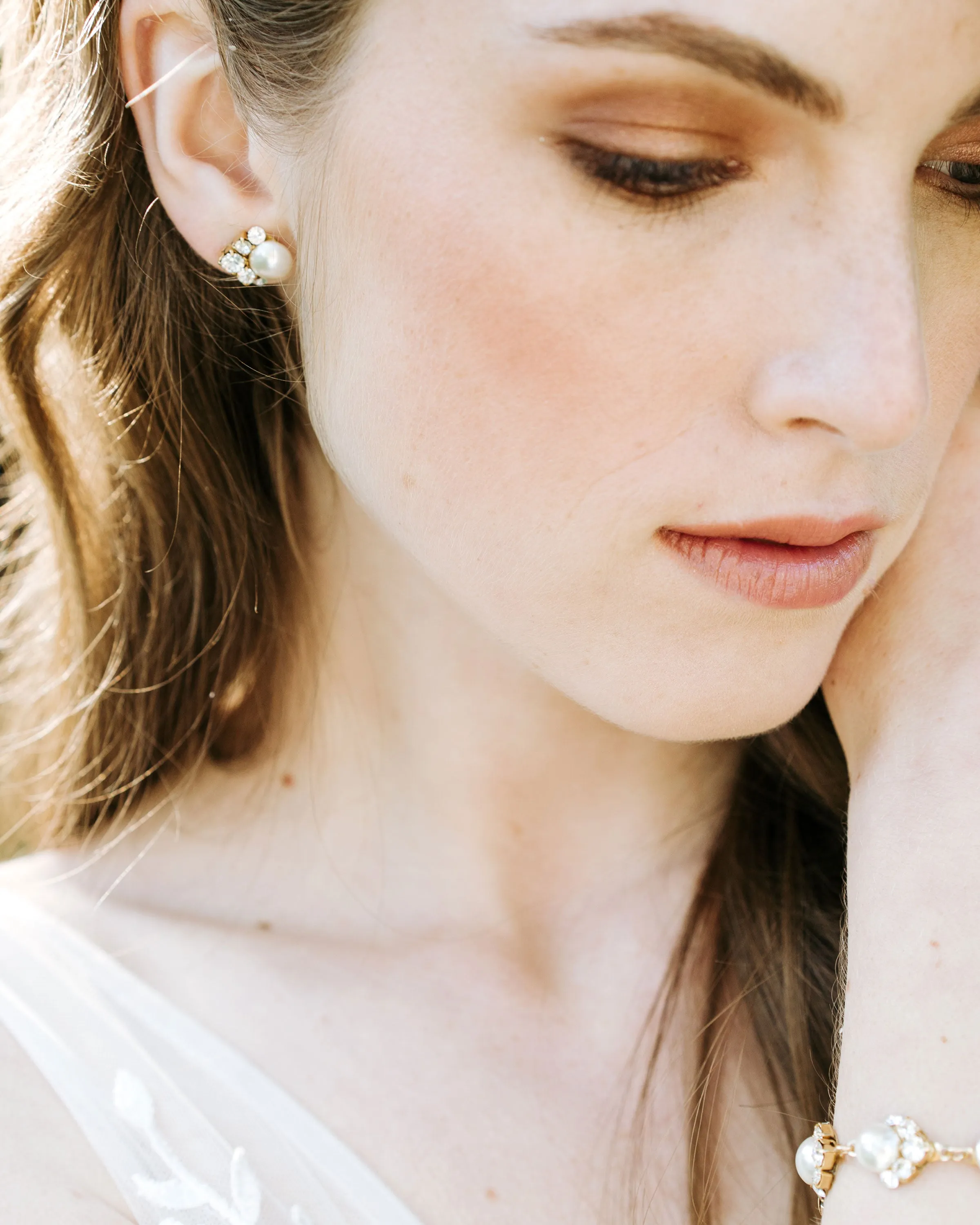 Celestial Pearl Cluster Earrings