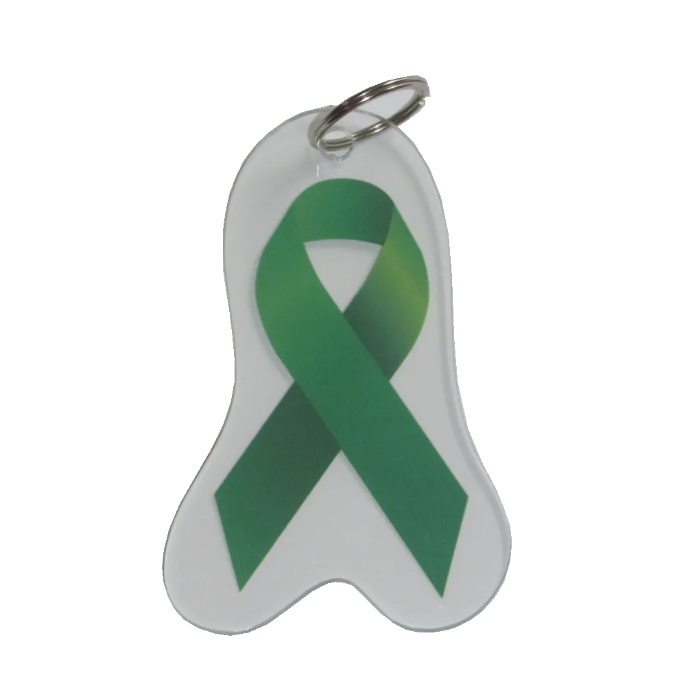 Cerebral Palsy Awareness Ribbon Keychain
