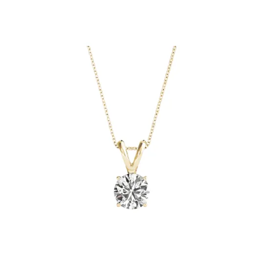 Certified Solitaire Diamond Pendant