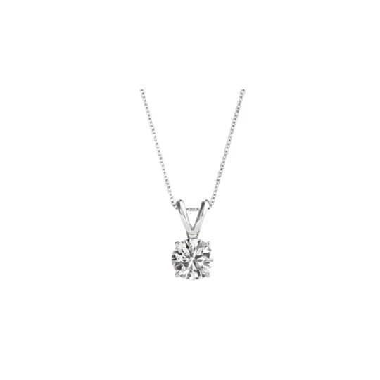 Certified Solitaire Diamond Pendant