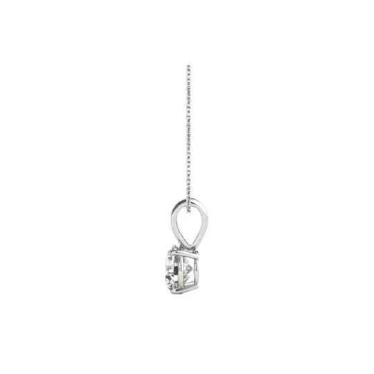 Certified Solitaire Diamond Pendant