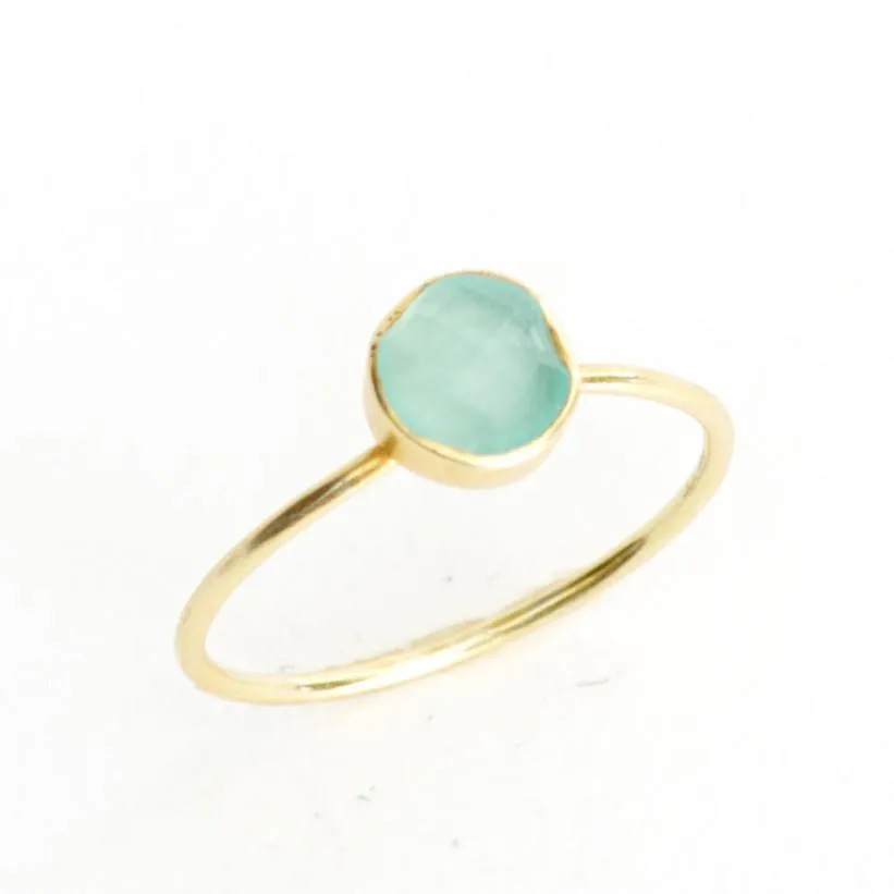 Chalcedony Circle Stacking Ring