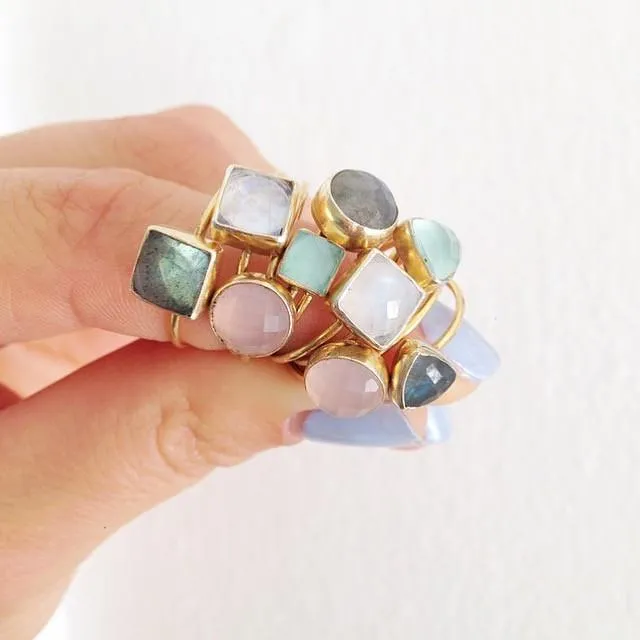 Chalcedony Circle Stacking Ring