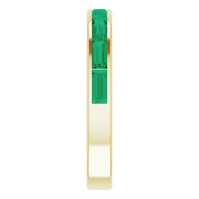 Channel Set Gemstone Band