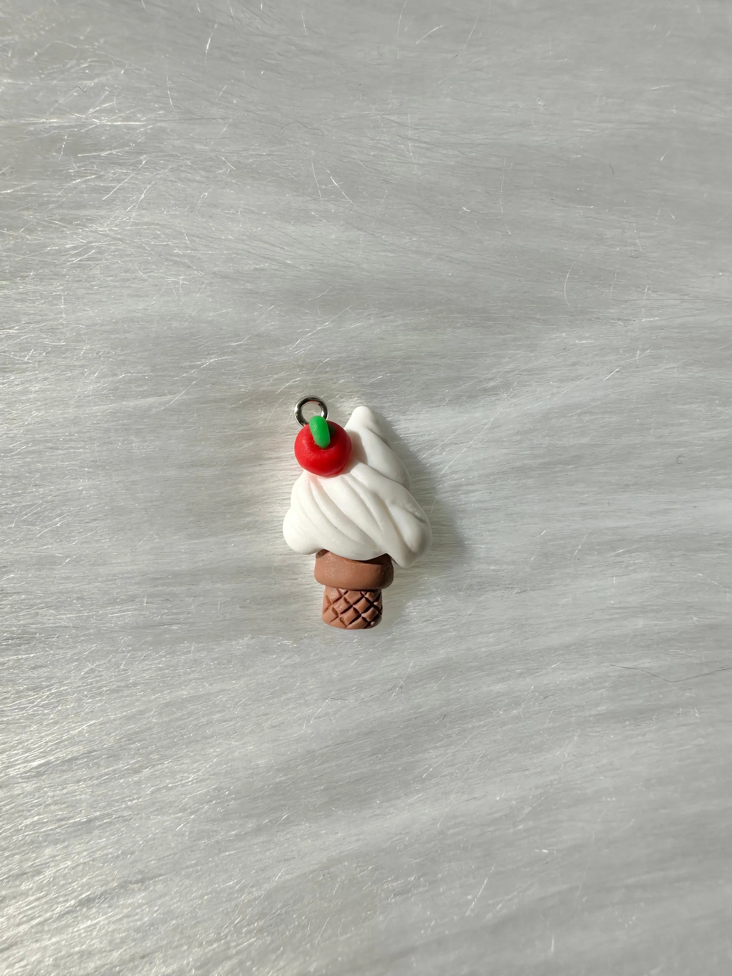 Charm-Ice Cream Cone with Cherry on Top