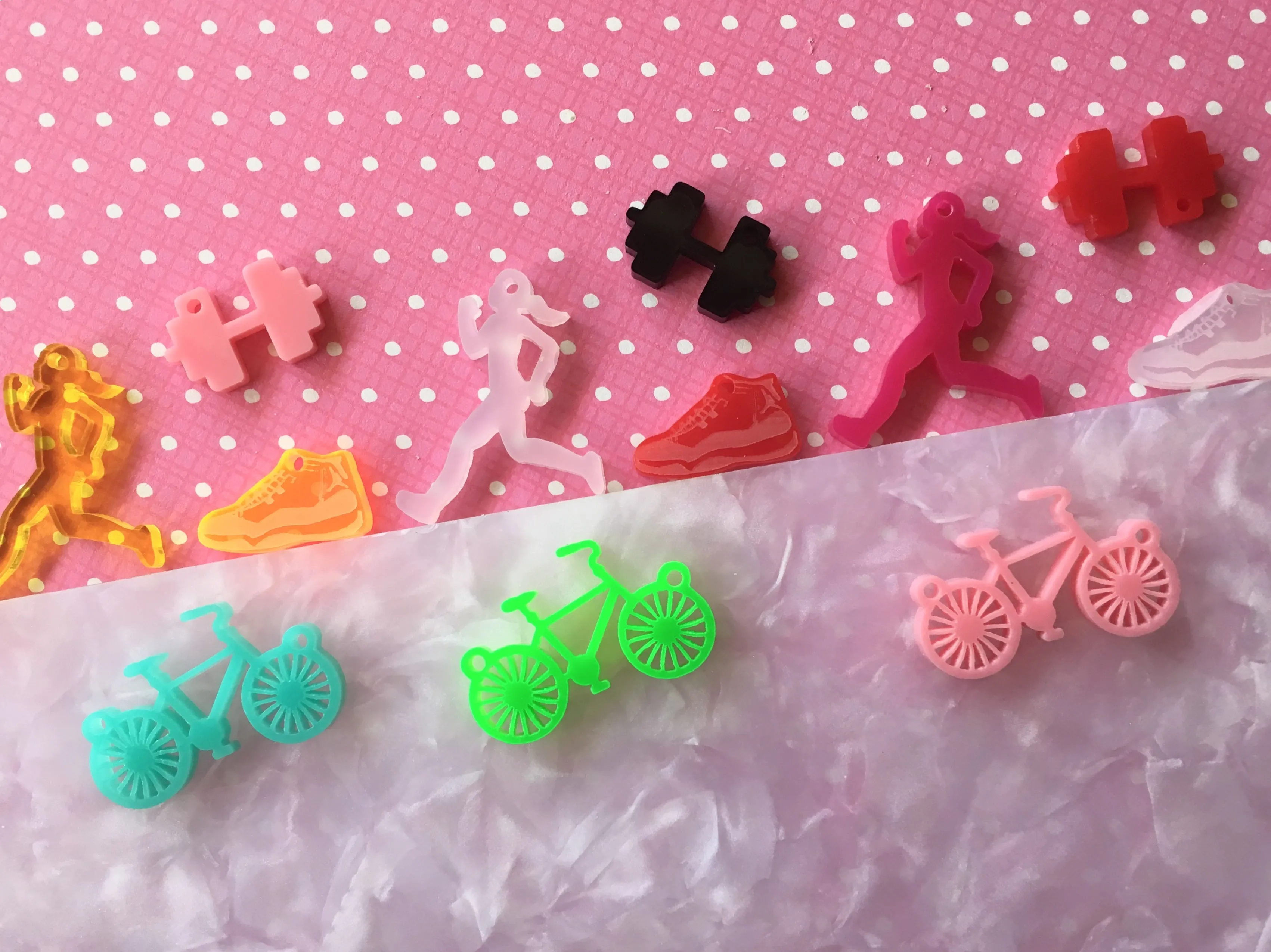Charms Set for Runners / 12 Pieces, 20-30mm