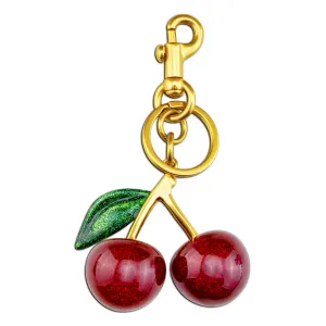 Cherry Keychain Cherry Bag Charms Purse Charms for Handbags Cute Cherry Accessories Gifts for Women Purse Charms for Handbags Cherry Charm Keychain For Women Birthday Christmas Gifts Stocking Stuffers