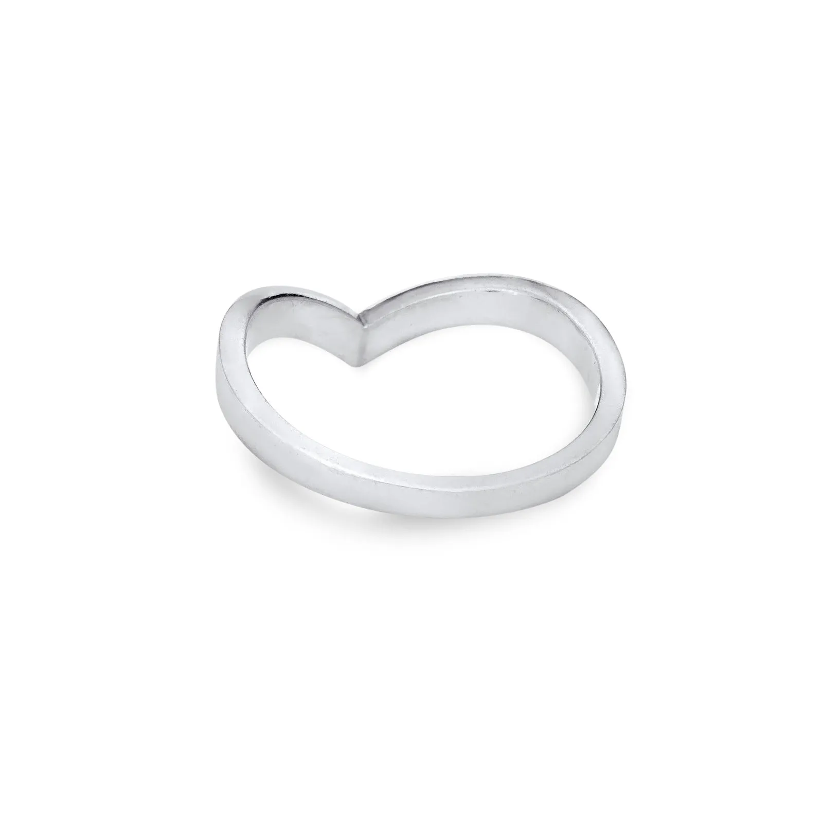 Chevron Companion Stacking Ring in 14K Gold