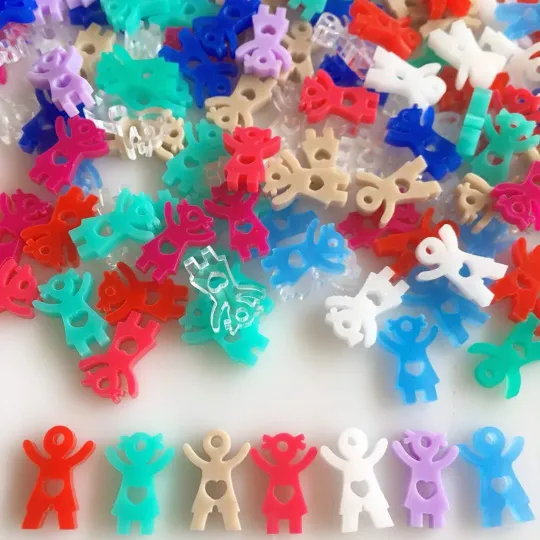 Children Charms / 20 Pieces, 15mm
