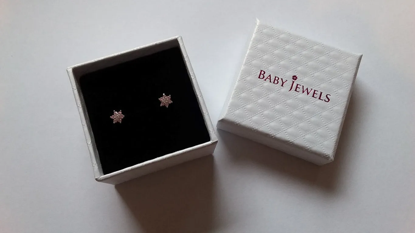 Children's Earrings:  Sterling Silver with Gold Over (Vermeil) Imitation Water Drop Pearl Earrings with Gift Box