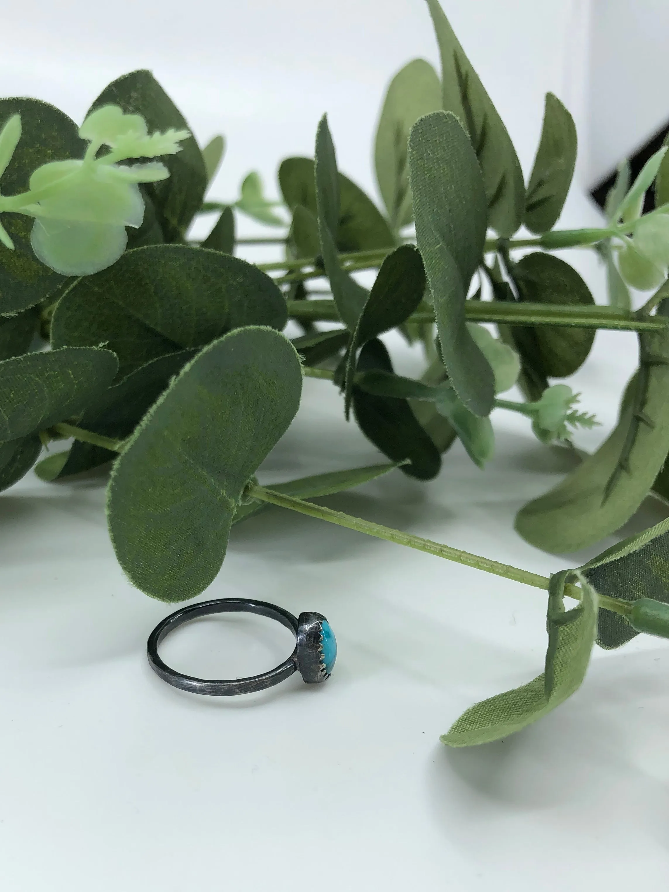Chinese Turquoise Stacking Ring - Size 6
