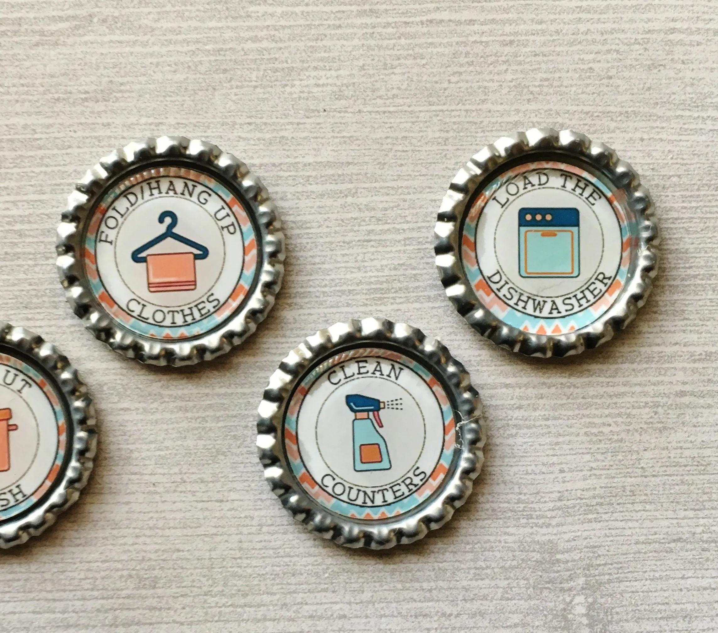 Chores Magnets, Set of 5