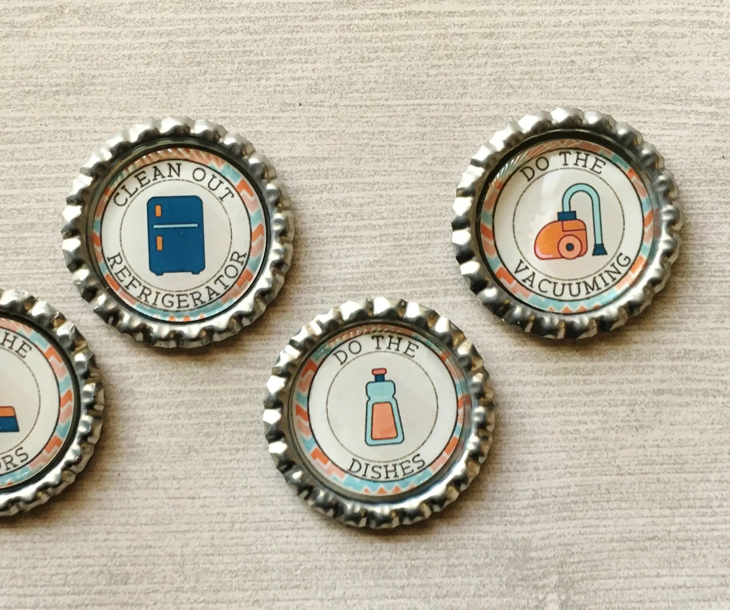 Chores Magnets, Set of 5