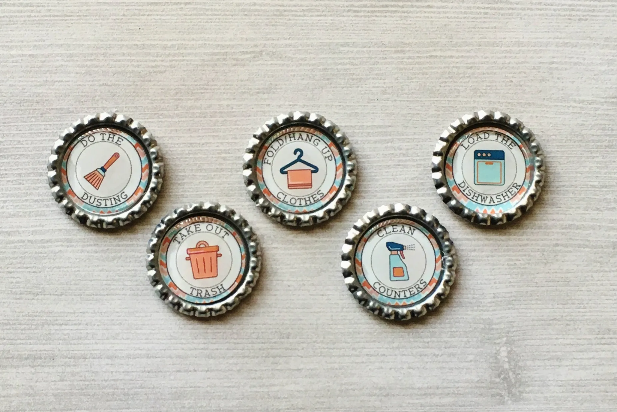 Chores Magnets, Set of 5