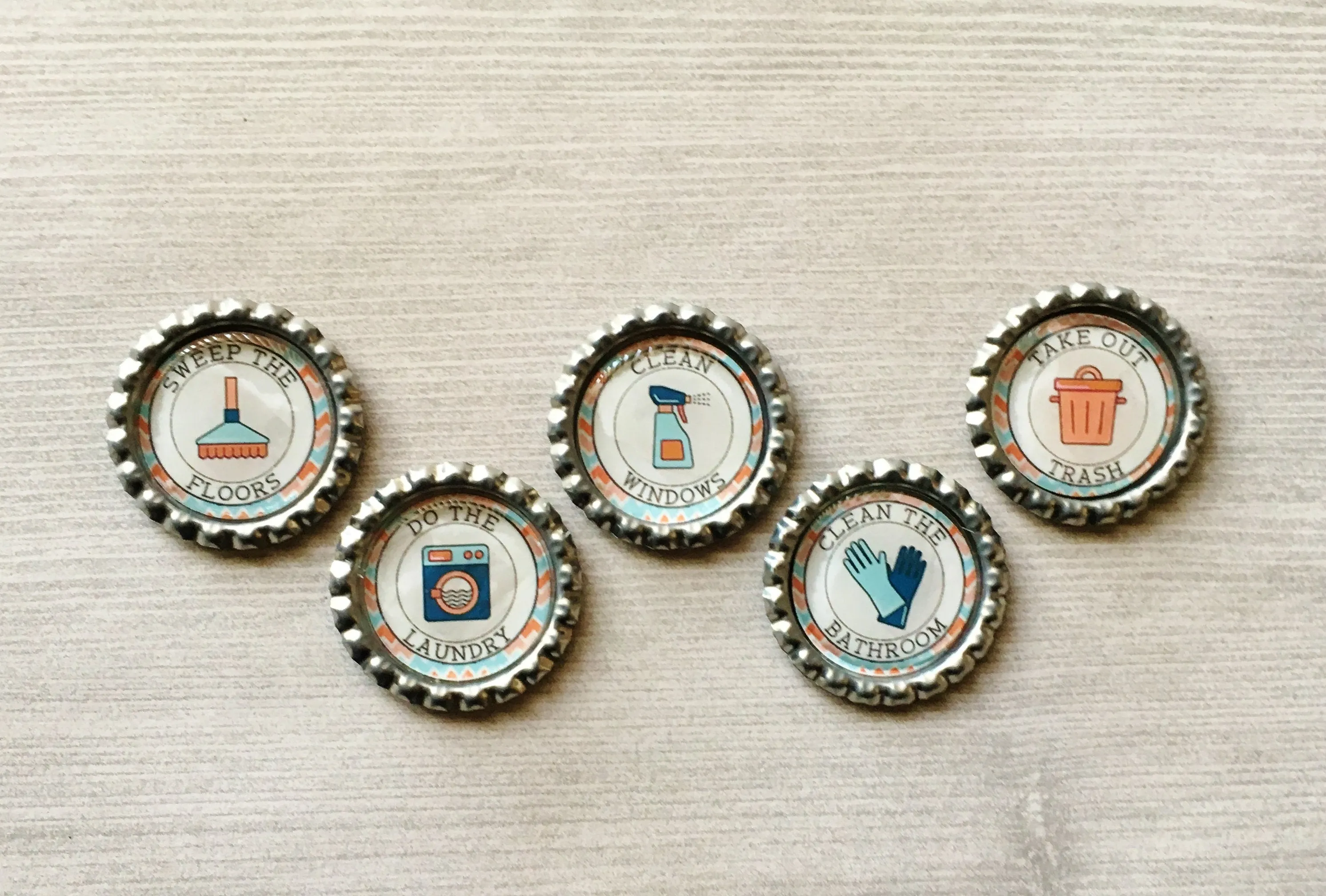 Chores Magnets, Set of 5