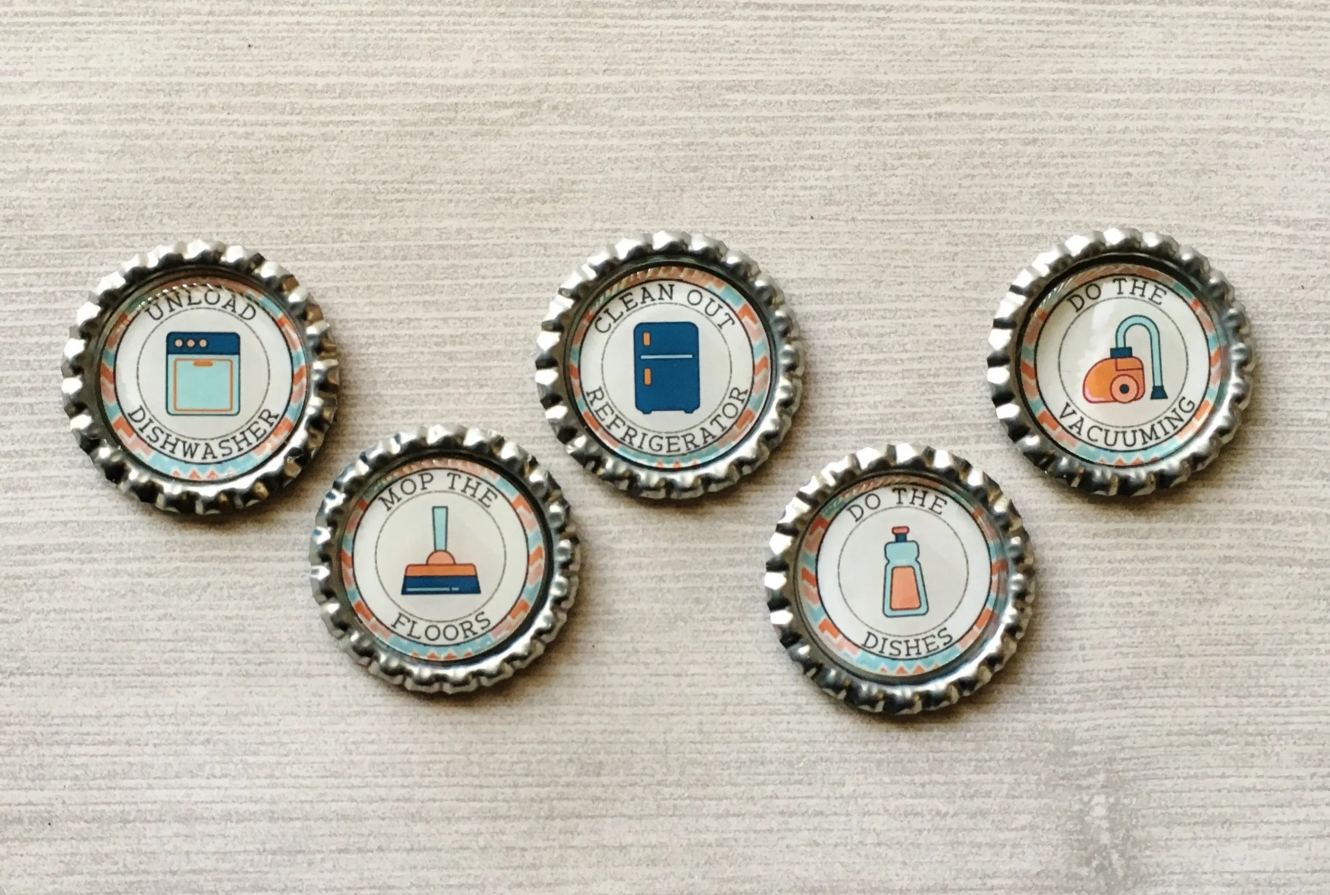 Chores Magnets, Set of 5