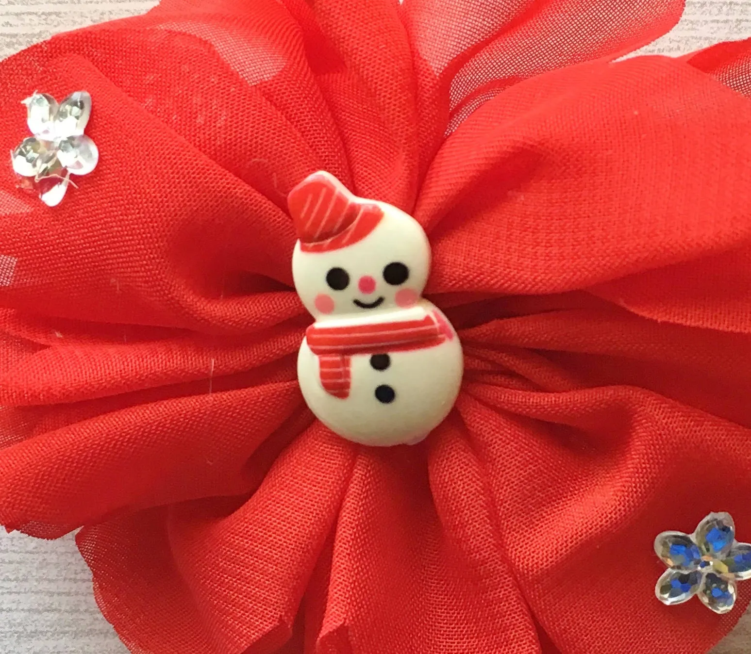 Christmas (Snowman) Hair Clip