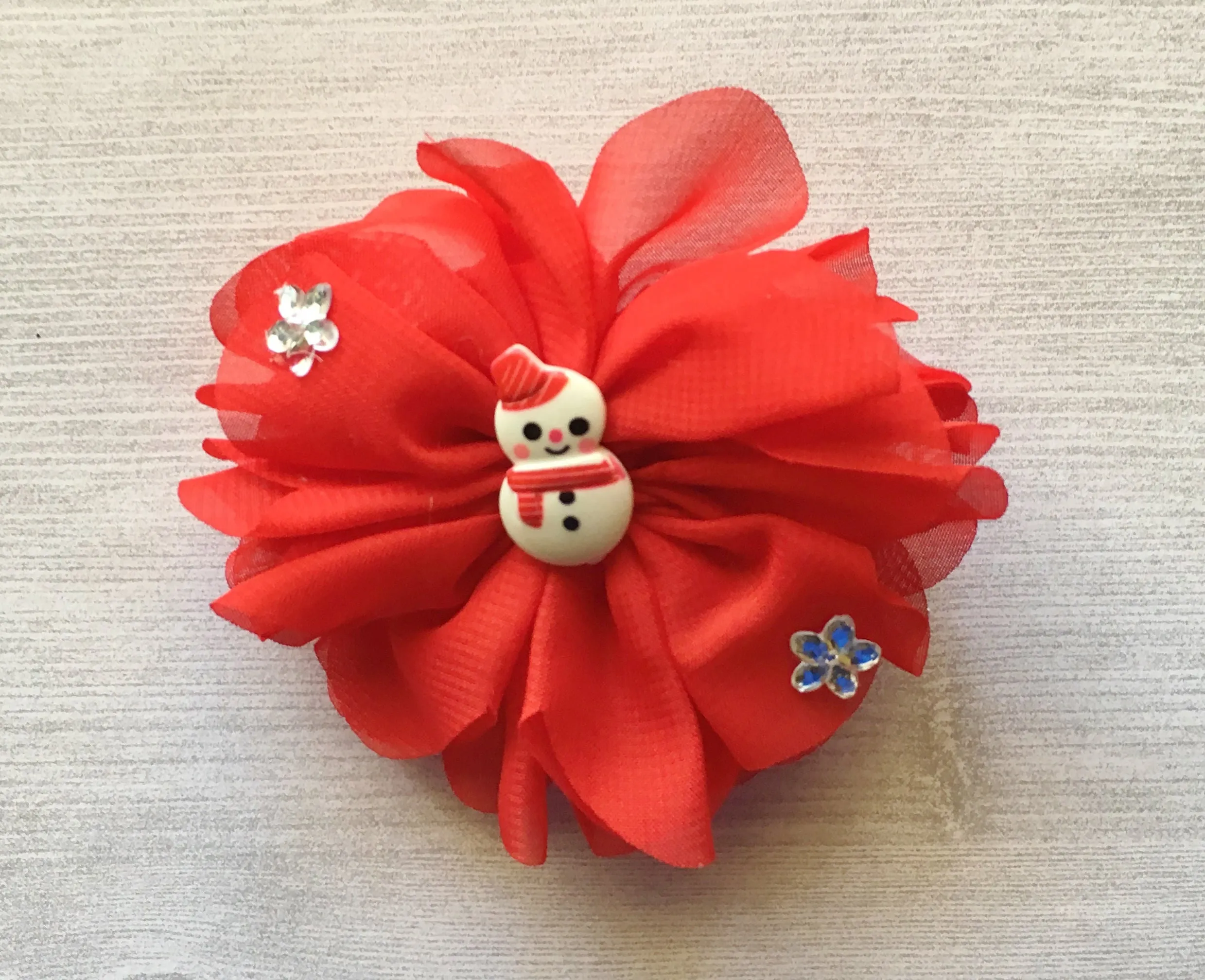 Christmas (Snowman) Hair Clip