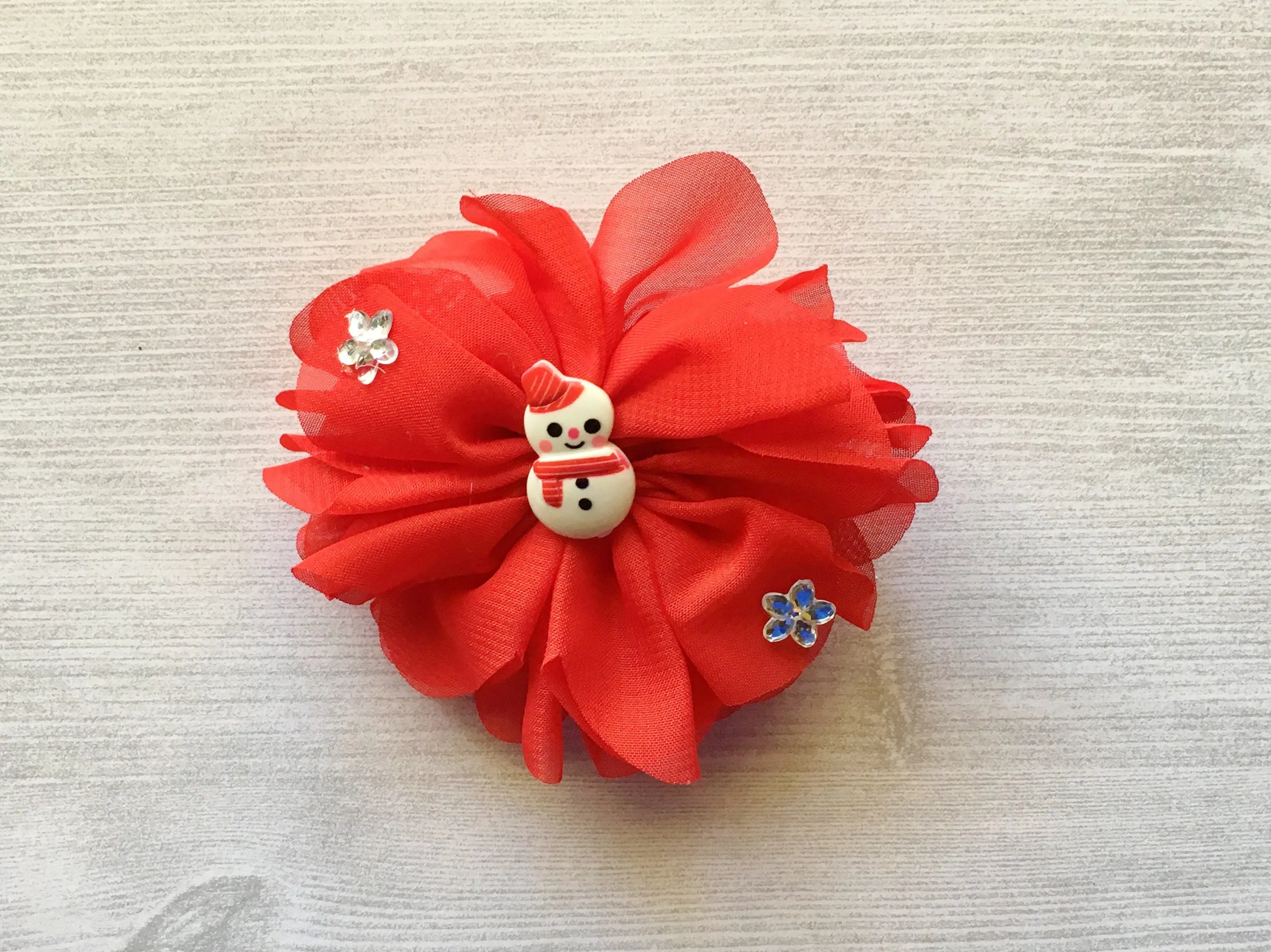 Christmas (Snowman) Hair Clip