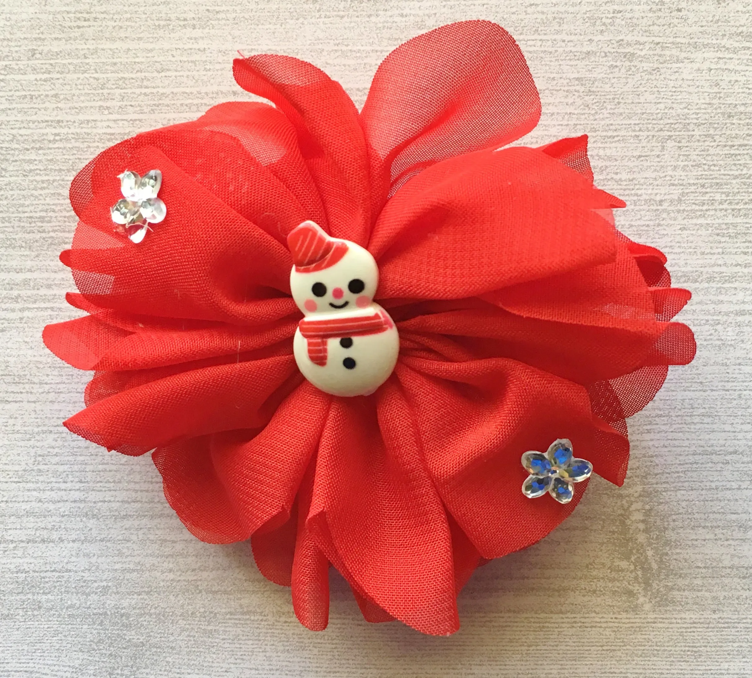 Christmas (Snowman) Hair Clip