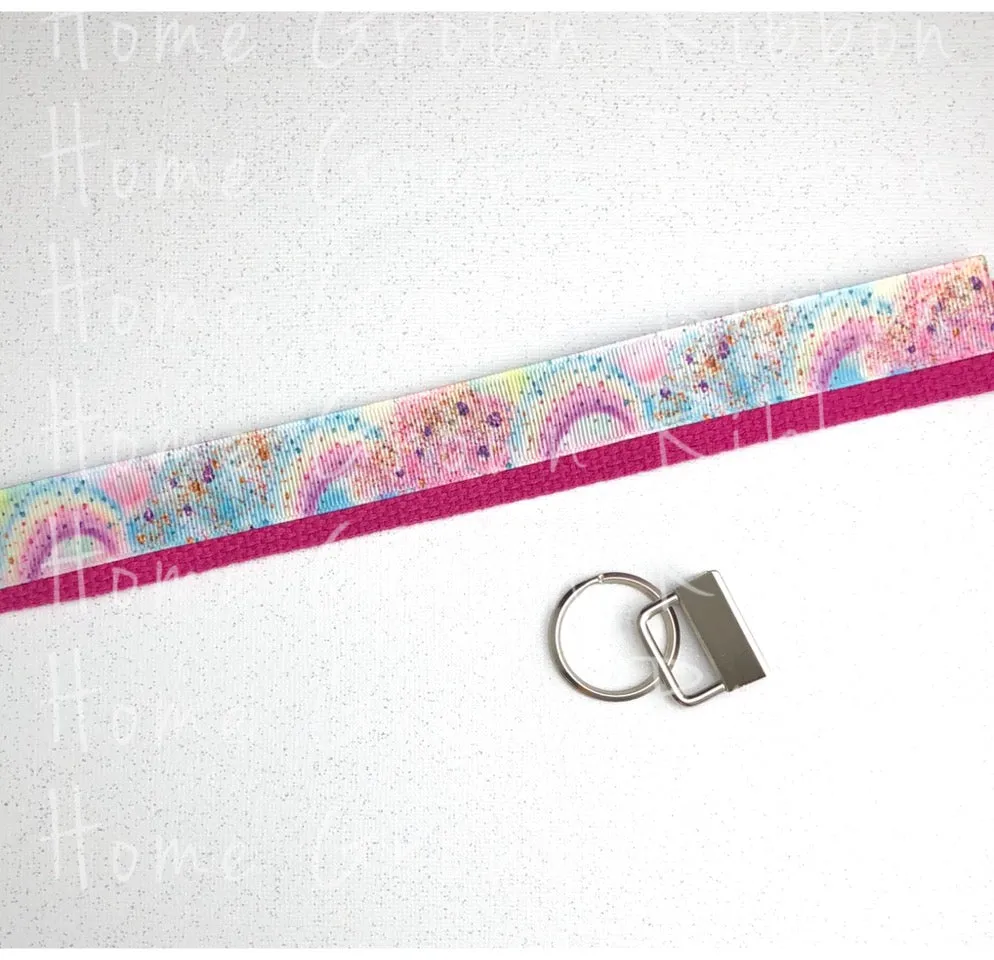 Chunky Glitter Heat Transfer Key Fob Kit - Multiple Colors Available