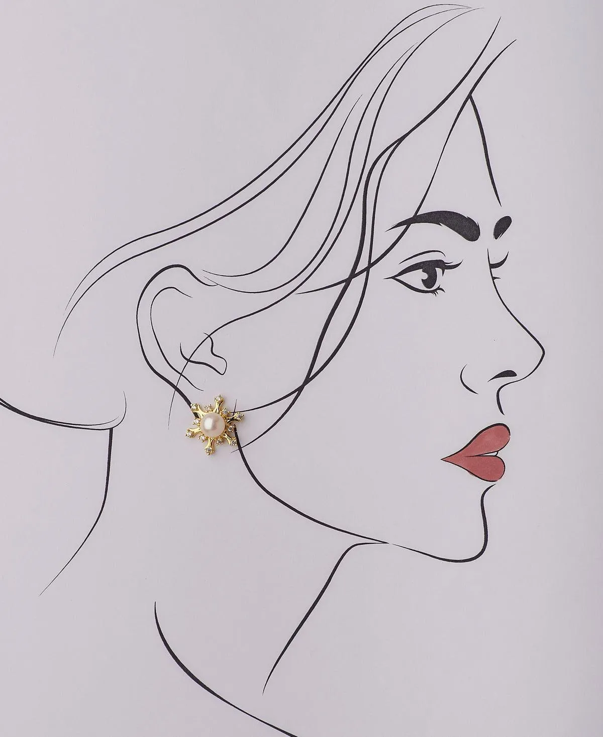 Classic Pearl Stud Earring