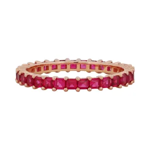 Claw Set Ruby Eternity Ring