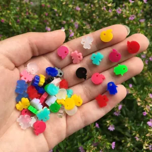 Clover, Apple & Hamsa / 50 Pieces, 10mm