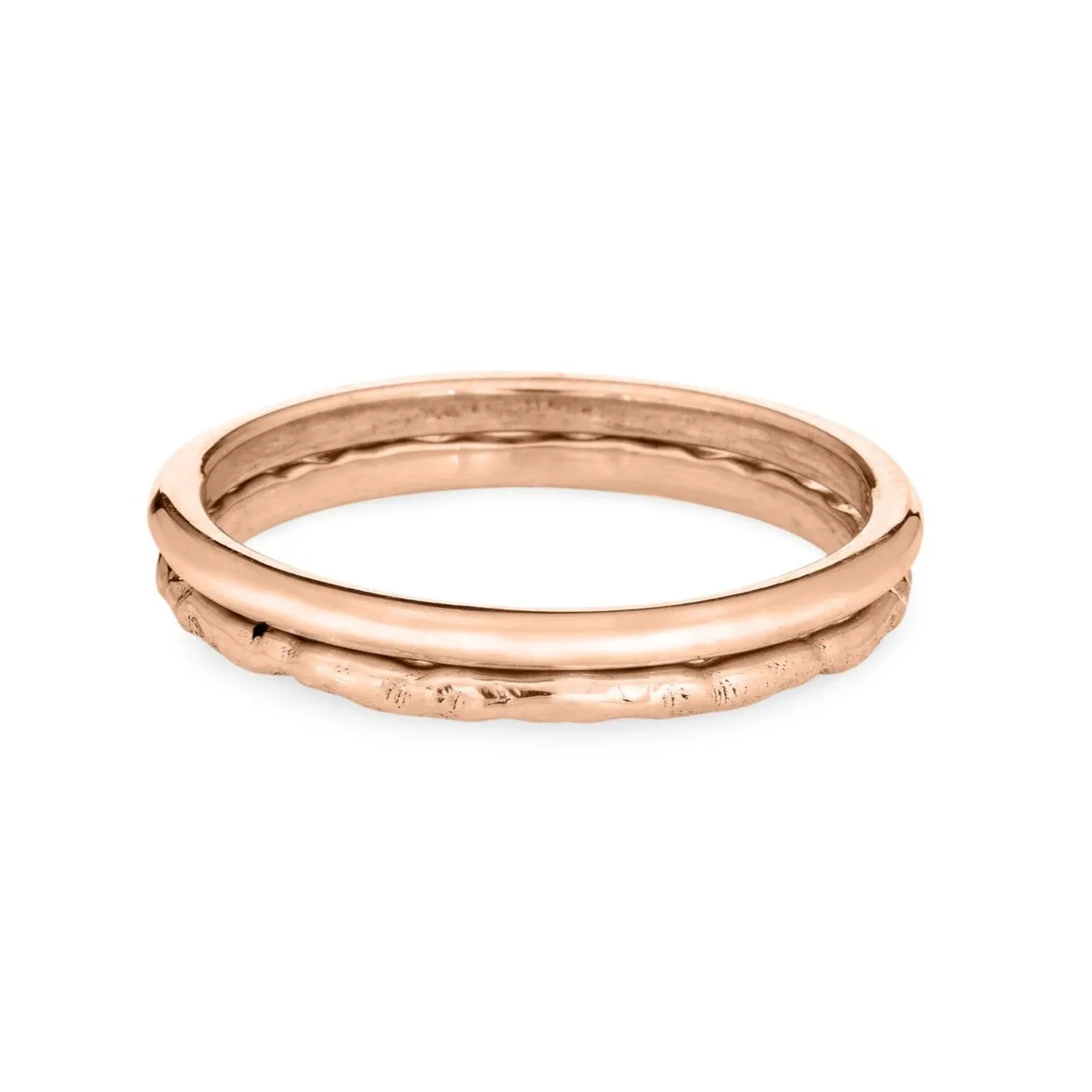 Companion Stacking Ring in 14K Gold