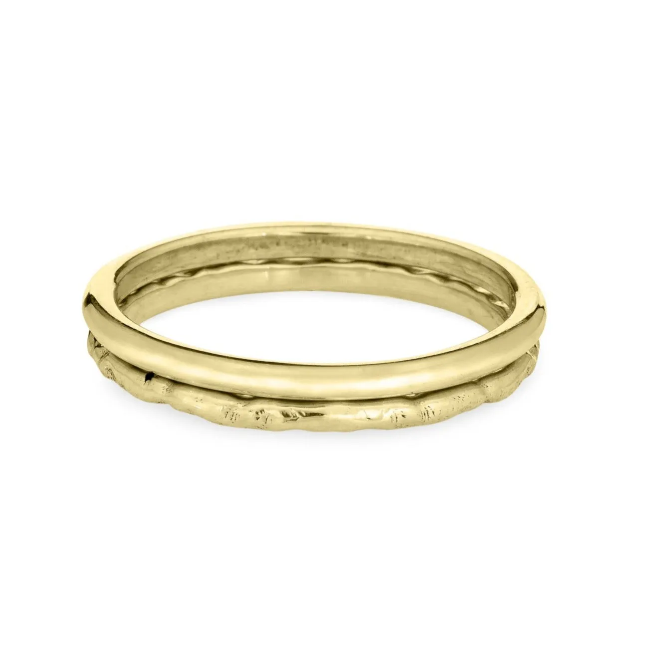 Companion Stacking Ring in 14K Gold