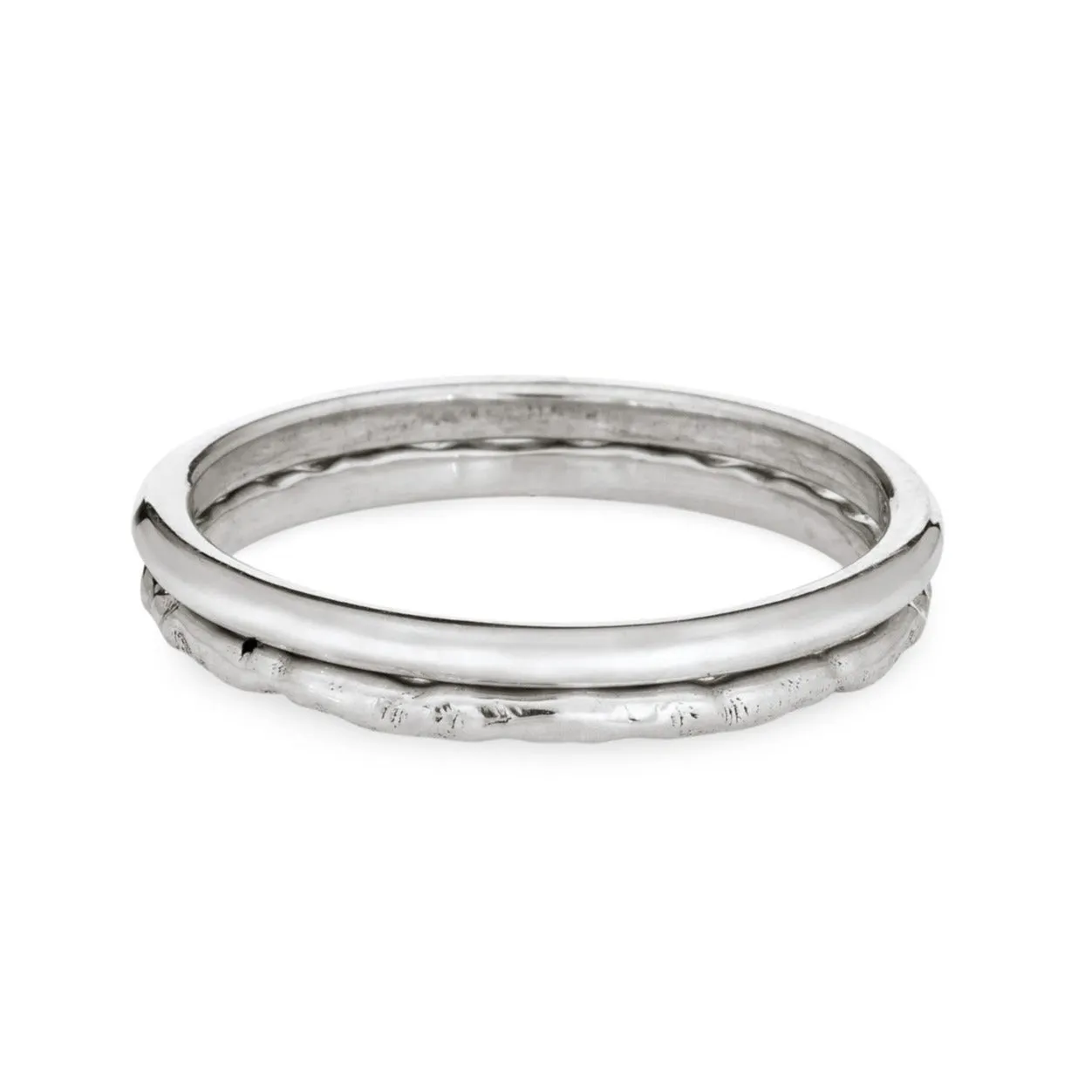 Companion Stacking Ring in 14K Gold