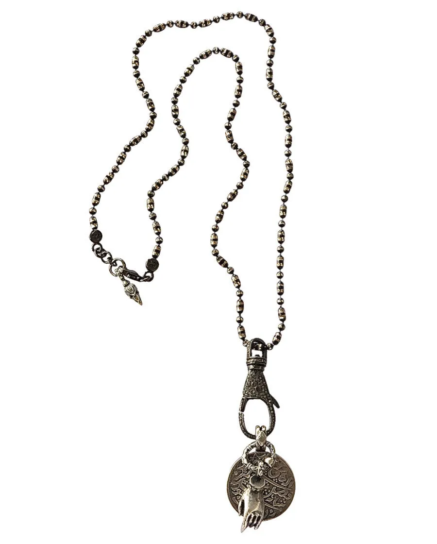 Compassion Hand Diamond Clasp necklace