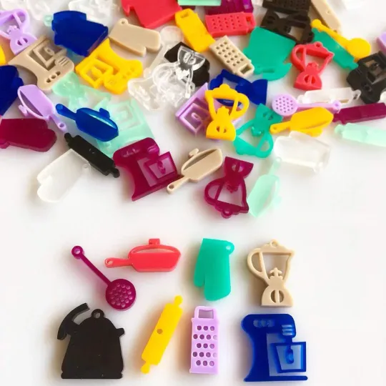Cooking Charms / 8 Pieces, 25mm
