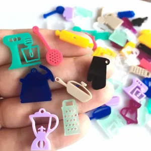 Cooking Charms / 8 Pieces, 25mm