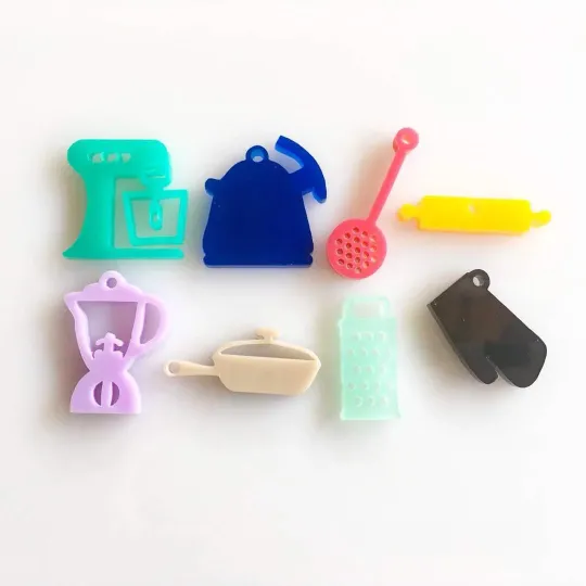 Cooking Charms / 8 Pieces, 25mm