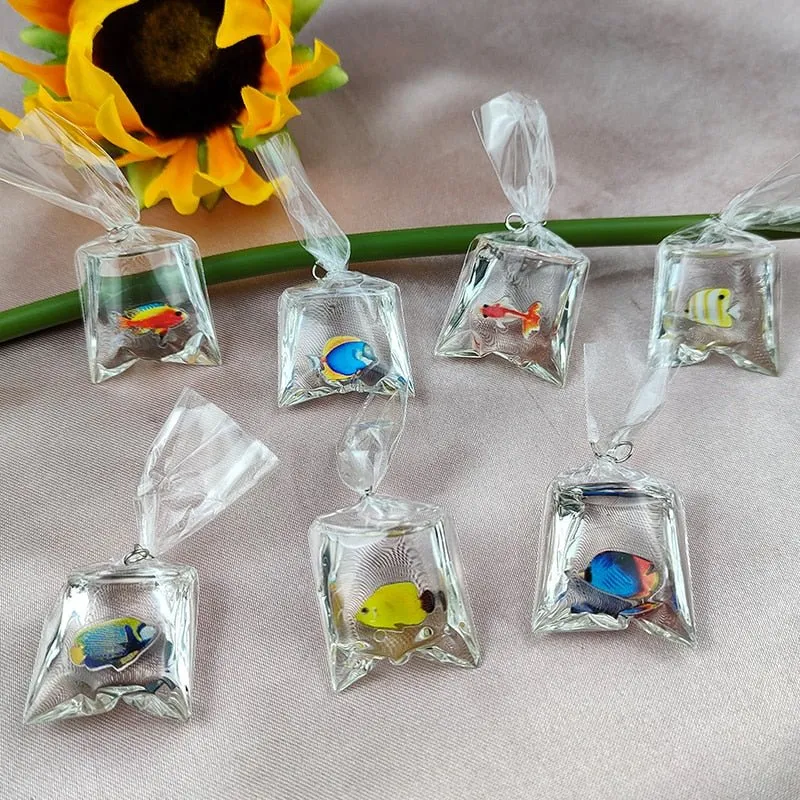 Coral Fish Resin Charms: Ocean-Themed Jewelry Pendants (10pcs)