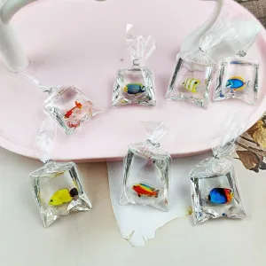 Coral Fish Resin Charms: Ocean-Themed Jewelry Pendants (10pcs)