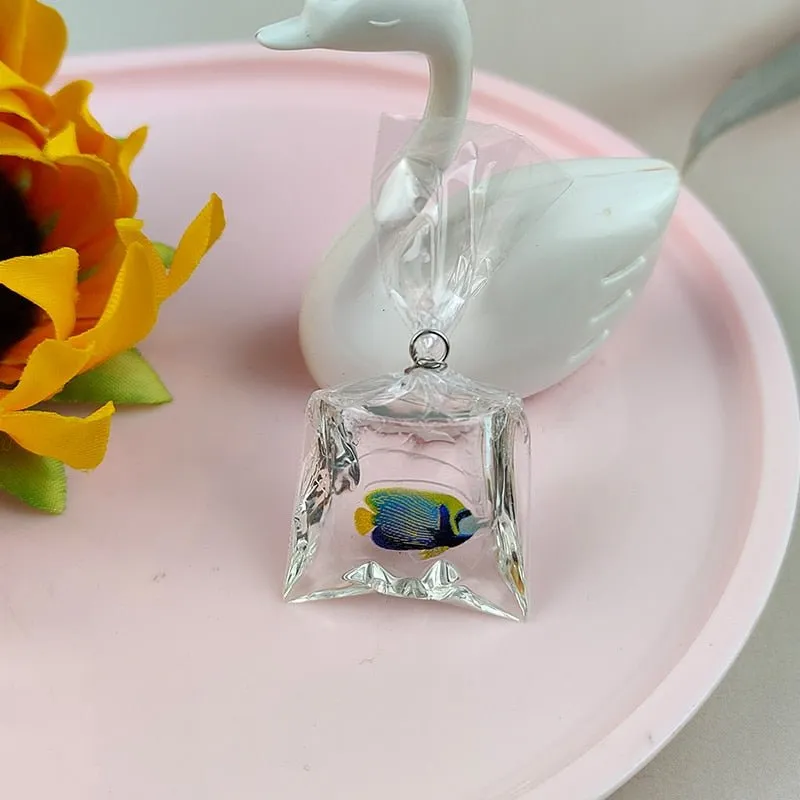 Coral Fish Resin Charms: Ocean-Themed Jewelry Pendants (10pcs)