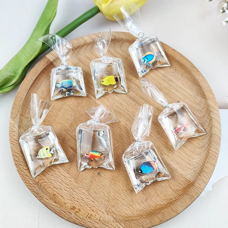 Coral Fish Resin Charms: Ocean-Themed Jewelry Pendants (10pcs)