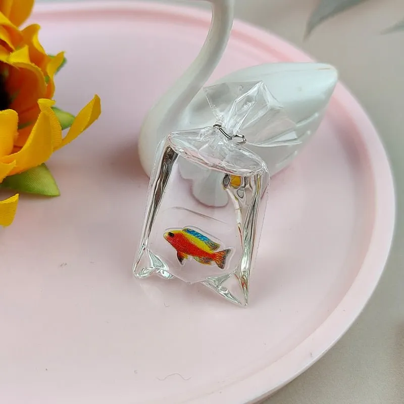Coral Fish Resin Charms: Ocean-Themed Jewelry Pendants (10pcs)