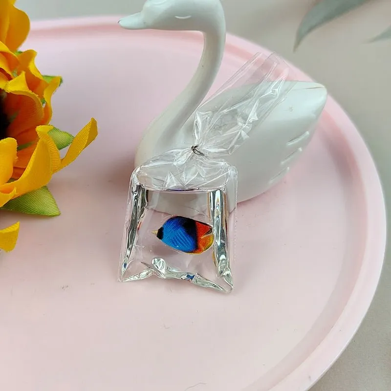 Coral Fish Resin Charms: Ocean-Themed Jewelry Pendants (10pcs)