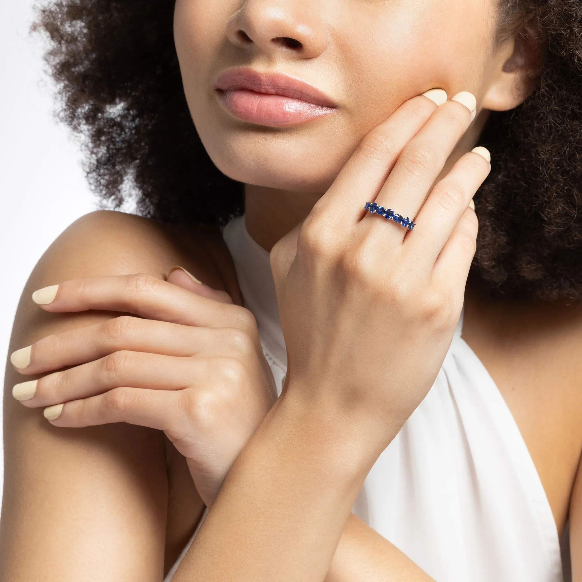 Crackle Sapphire Ring