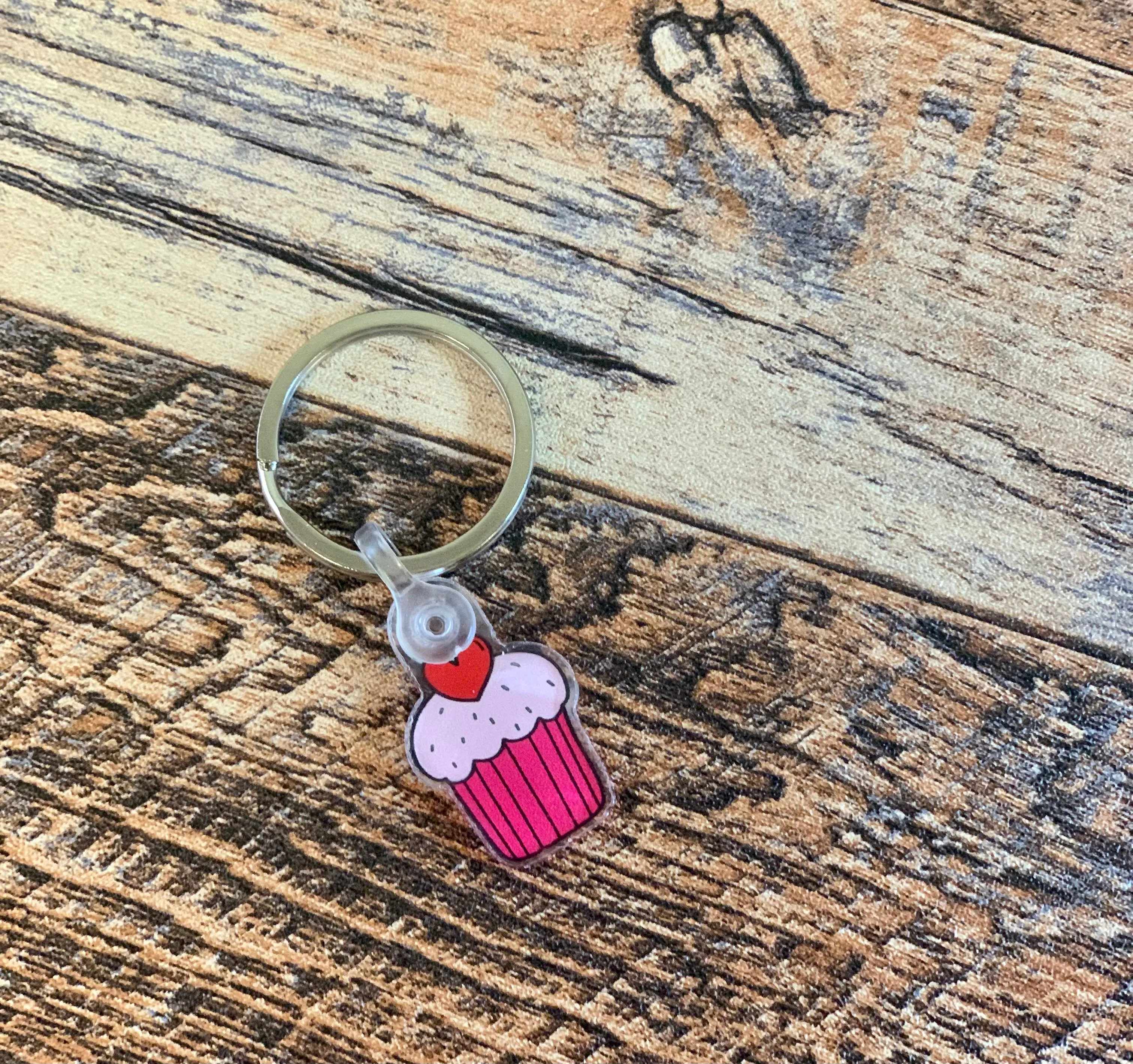Cupcake Keychain