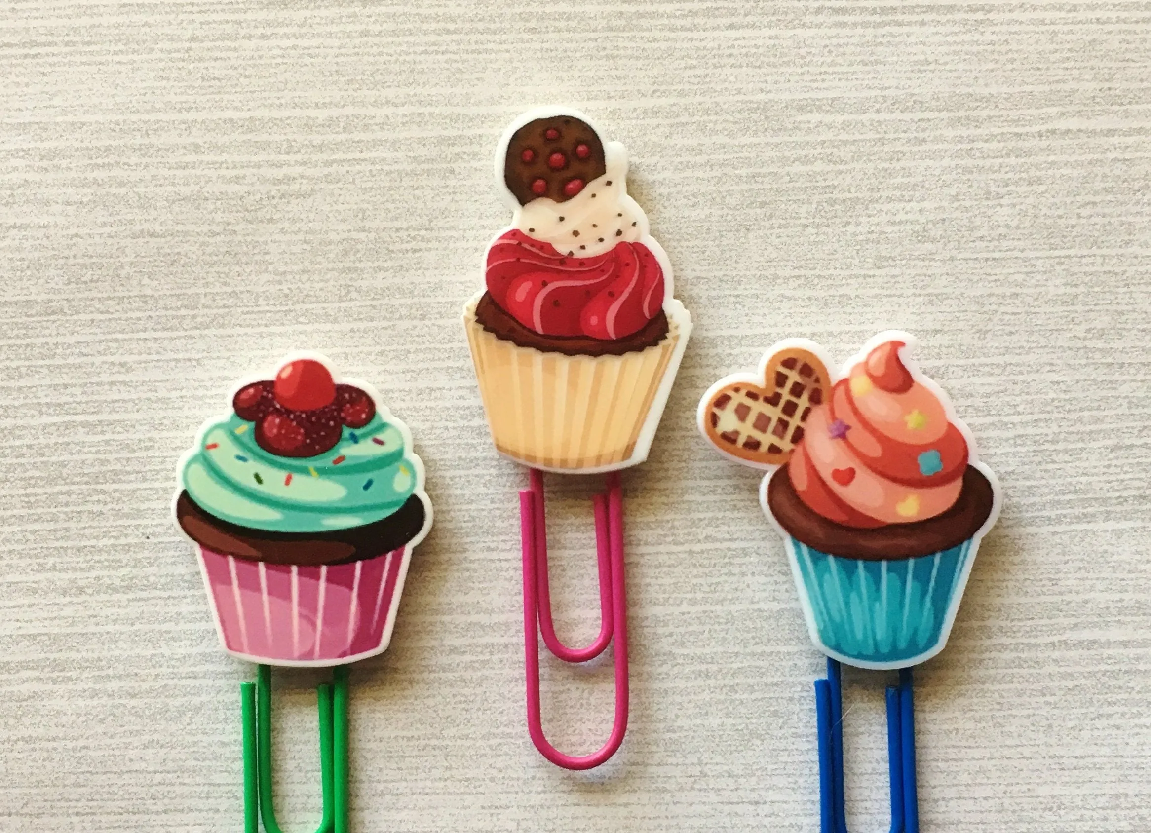 Cupcake Planner Clips, Set of 3