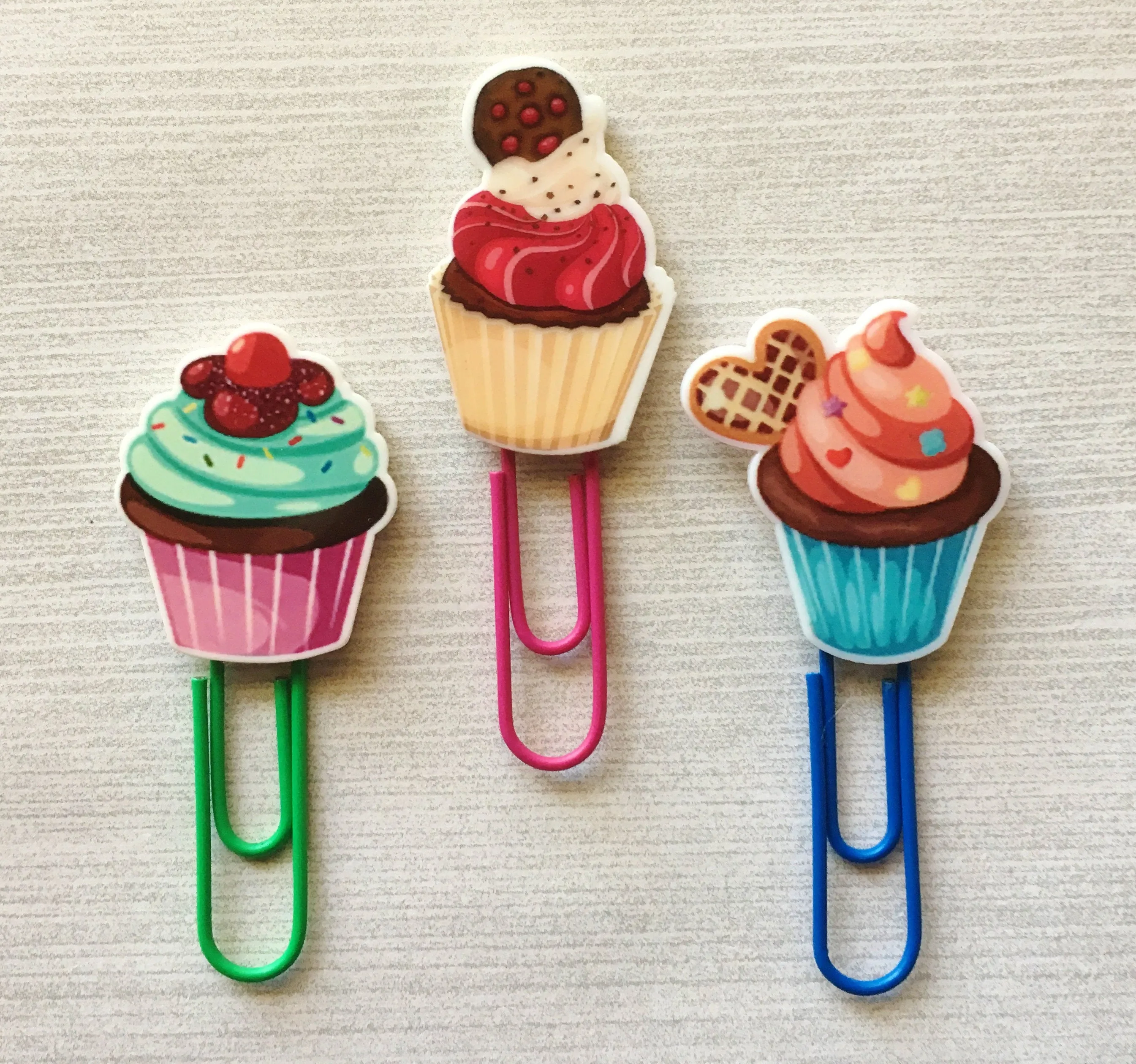 Cupcake Planner Clips, Set of 3