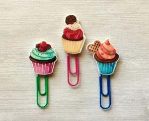 Cupcake Planner Clips, Set of 3
