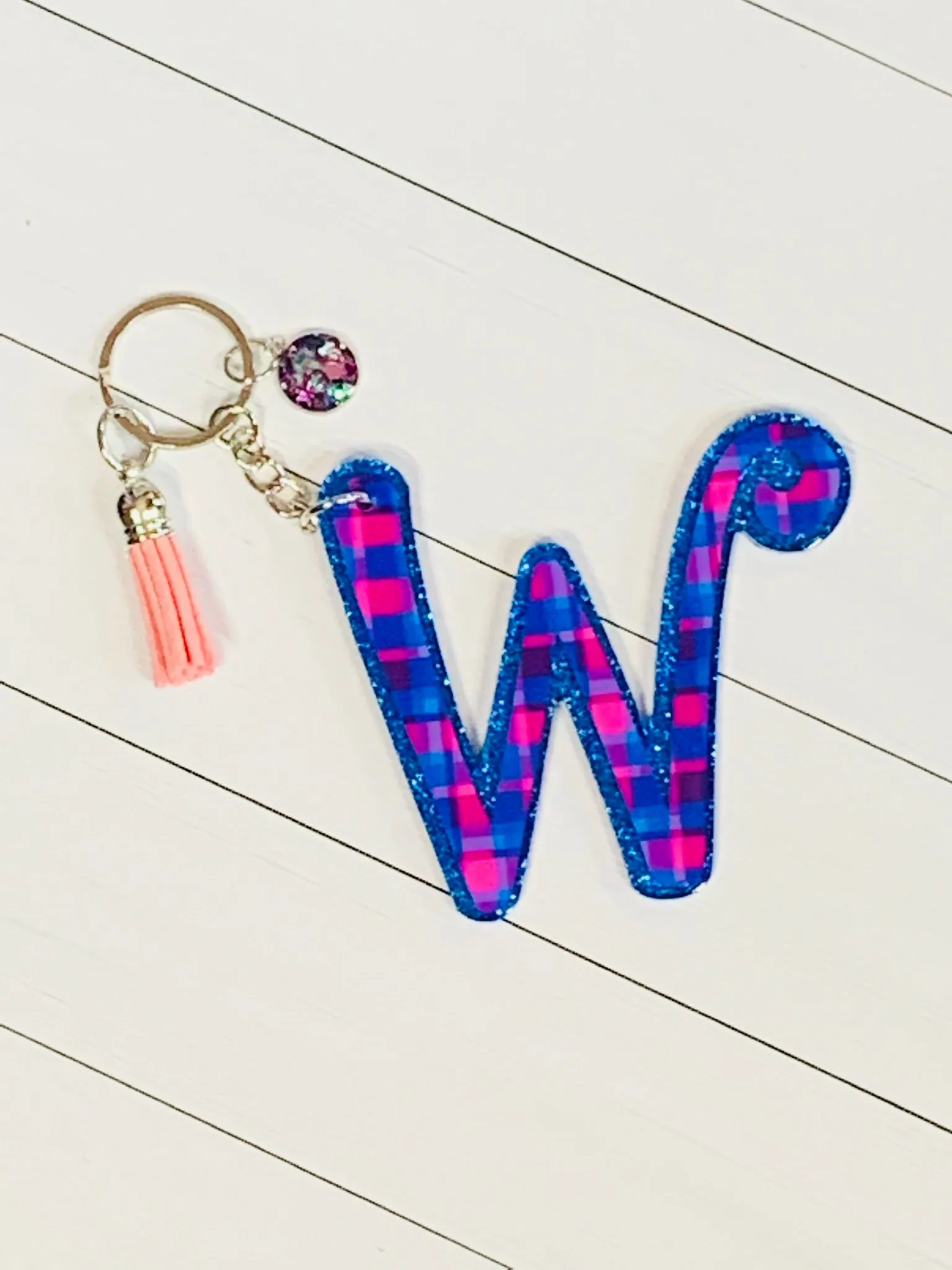 Cursive Letter Keychain